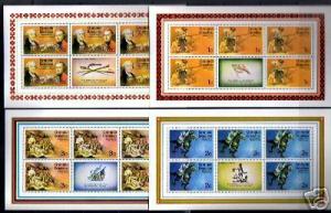 GRENADA -1976 - BICENTENNIAL - 8X MINT SHEETS + LABELS!