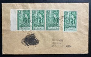 1958 Kuching Sarawak Cover To London England