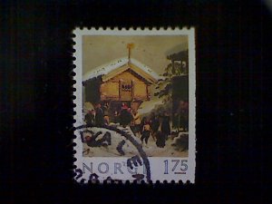 Norway (Norge), Scott #815, used (o), 1982, The Christmas Tradition, 1.75k