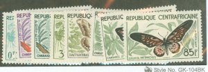 Central African Republic #4-11 Mint (NH) Single (Complete Set) (Butterflies)