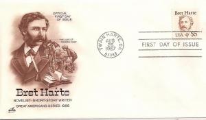 US Fdc Scott #2196 Bret Harte