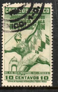 MEXICO 767, 10cents National Games, Javelin thrower Used. (708)