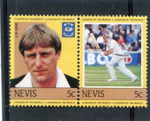 Nevis 1984 J.D. LOVE Cricketer Single Perforated Mint (NH)