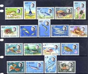 British Indian Ocean Territory 1968-70 Marine Life defini...