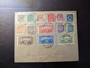 1920 Schleswig Plebiscite Germany Denmark Cover Woyens Complete Stamp Set