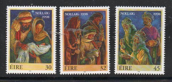 Ireland Sc 1157-59 1998 Christmas, stamp set mint NH