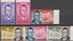 Burundi #B1-6  MNH Imp  CV $18.00  (A13449)