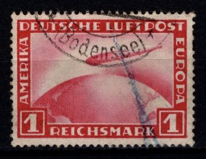 Germany 1928 Airmail, Airship Graf Zeppelin, 1m [Used]