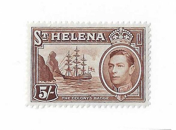 St Helena Sc #126  5sh OG VF