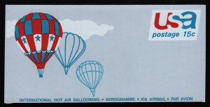 #UC46 15c USA-Hot Air Ballooning, Unused **ANY 5=FREE SHIPPING**