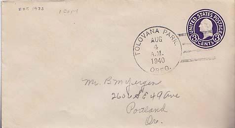 United States, Oregon, Postal Stationery