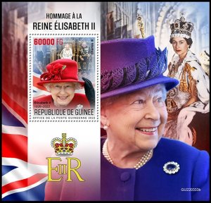 GUINEA 2022 QUEEN ELIZABETH II TRIBUTE TO IN MEMORIAM ROYALTY