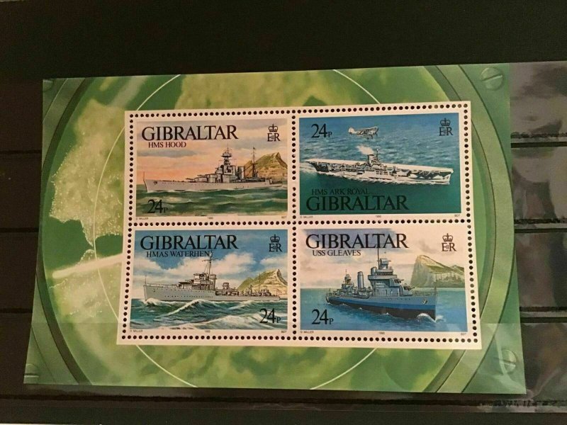 Gibraltar Navel mint never hinged stamps sheet R21871