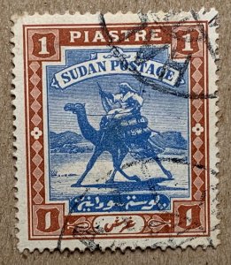 Sudan 1898 1p Camel Post, used. SEE NOTE. Scott 13, CV $3.25. SG 14