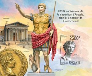 TOGO 2014 SHEET EMPEROR AUGUSTUS tg14213b