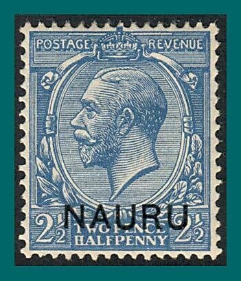 Nauru 1916 King George V,  2.5d mint #6,SG6