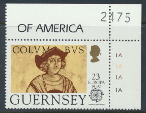 Guernsey  SG 556  SC# 467 MNH Columbus  America Discovery 1992  see scan     