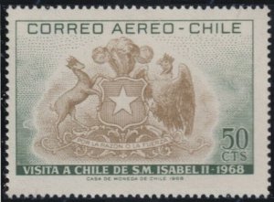 1968 Chile 691 Visit of queen Elizabeth II to Chile