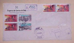 CHILE  CENSORED COVER 1993 OFFICIAL REGISTERED