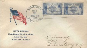 794 5c ANNAPOLIS - NAVAL ACADEMY - unknown #83 cachet