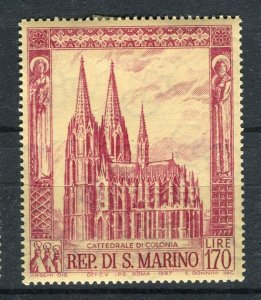 SAN MARINO; 1968 early Gothic Cathedrals issue fine Mint hinged value