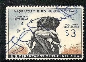 US RW 26 Used 1959 Duck Stamp-Mallard Drake