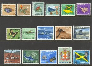 Jamaica Sc# 217-232 MH 1964 1p-£1 Scenes