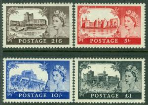 GREAT BRITAIN : Stanley Gibbons #536-39. Very Fine, Mint Never Hinged.