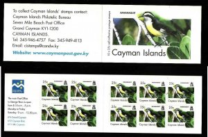 Cayman Is.-Sc.#983d-Unused NH complete booklet-Birds-2006