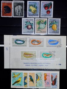 VIETNAM Topical Animals Fruits Fish Birds Fauna Used Stamps 19845-