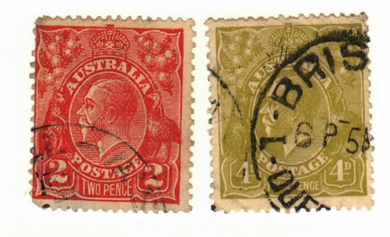 Australia #71, 73  used