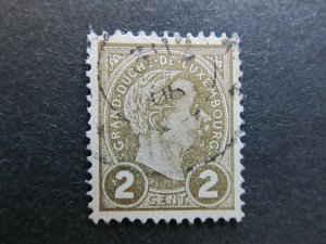 A4P26F27 Letzebuerg Luxembourg 1895 2c used