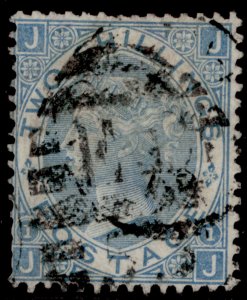 GB QV SG120b, SCARCE 2s milky blue, USED. Cat £2000. JJ