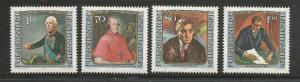 Liechtenstein MNH sc# 775-8 Famous People 2014CV $2.90