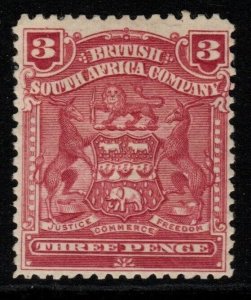 RHODESIA SG81 1898 3d CLARET MTD MINT