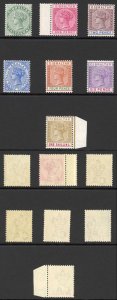 Gibraltar SG39/45 QV Re-issued Set Fresh Un-mounted Mint Cat 190+++  pounds