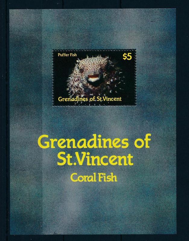 [48414] Grenadines of St. Vincent 1987 Marine life Fish MNH Sheet