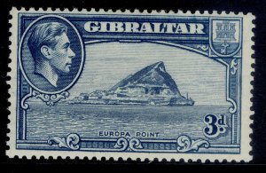 GIBRALTAR GVI SG125, 3d light blue , M MINT. Cat £45. PERF 13½