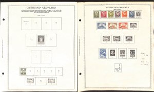 Greenland Stamp Collection on 6 Minkus Pages, 1905-1978 (BB)