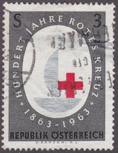 Austria 710 International Red Cross Centennial 1963