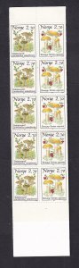 Norway   #884-885a   MNH  1987  mushrooms   booklet