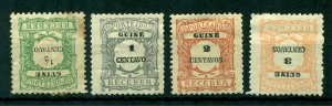Portuguese Guinea 1921 #J30 - J33 MH SCV(2024)=$1.20
