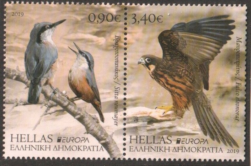 2019   GREECE - EUROPA  -  BIRDS -  UNMOUNTED MINT