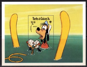 TURKS and  CAICOS 1979 Sc#408 DISNEY YEAR OF THE CHILD (ICY) SOUVENIR SHEET MNH