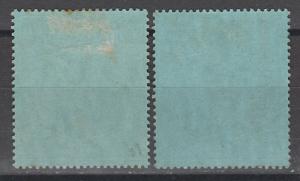 MALTA 1914 KGV 2/- BOTH SHADES WMK MULT CROWN CA 