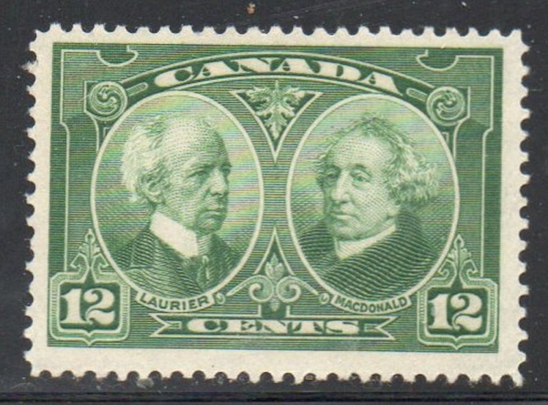 Canada Sc 147 1927 12 c Laurier & Macdonald stamp mint