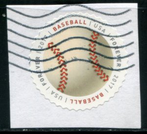 5207 US (49c) Baseball SA, used on paper
