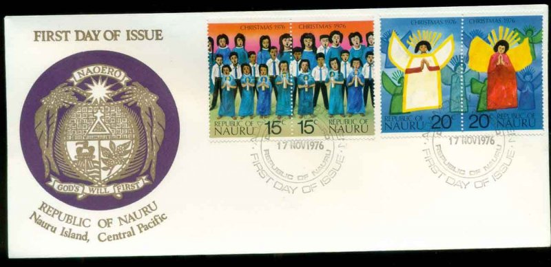 Nauru 1976 Xmas FDC lot51579