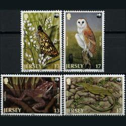 JERSEY 1989 - Scott# 507-10 WWF-Fauna Set of 4 NH