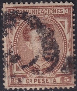 Spain 1876 Sc 222 used